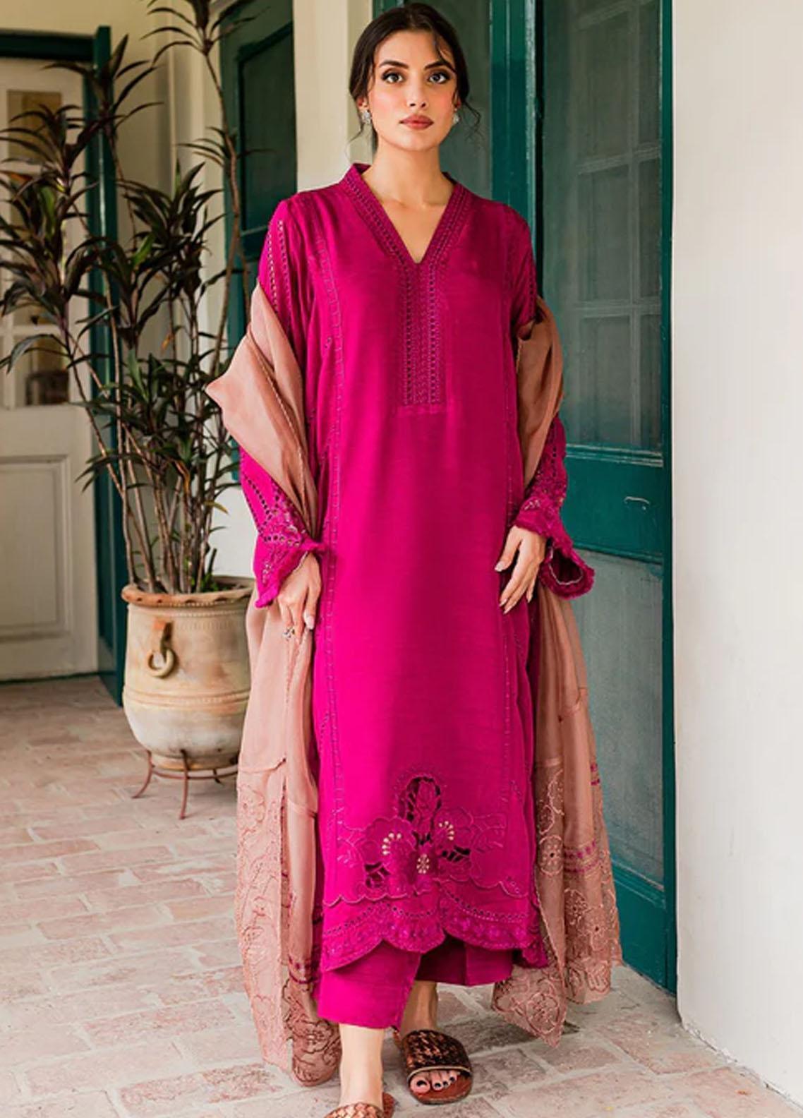Zoya and Fatima Embroidered Net Suit Unstitched 4 Piece ZOF24FD Sana - Formals Collection