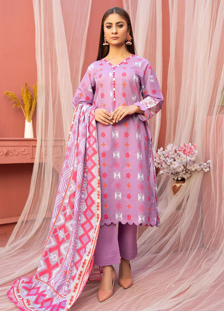Safwa Printed Lawn Suits Unstitched 3 Piece SW23SP SSP-29 - Summer Collection