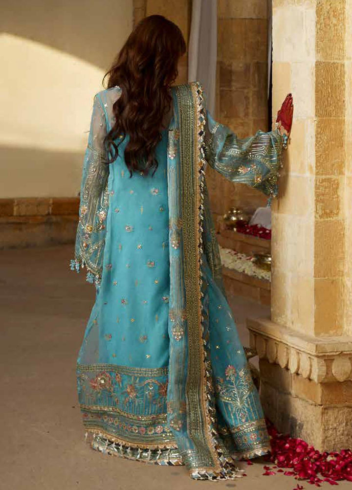 Sagar Kinaray By MNR Embroidered  Suits Unstitched 3 Piece MNR23SK ZWU23-17 UMBER - Wedding Collection