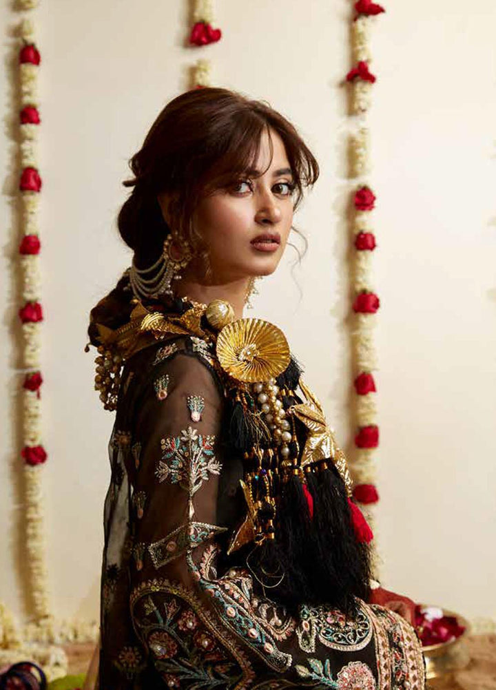 Sagar Kinaray By MNR Embroidered  Suits Unstitched 3 Piece MNR23SK ZWU23-22 BASGUL - Wedding Collection