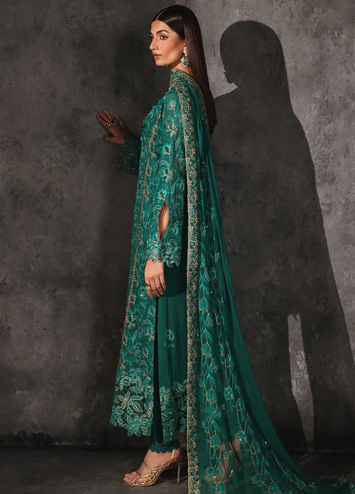 Sage By Rajbari Embroidered Chiffon Suit Unstitched 4 Piece RB24Sf D-01 Opulance - Formal Collection