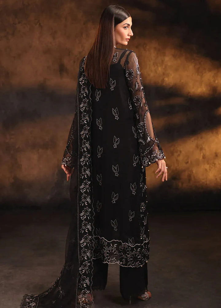 Sage By Rajbari Embroidered Chiffon Suit Unstitched 4 Piece RB24Sf D-08 Scintilla - Formal Collection
