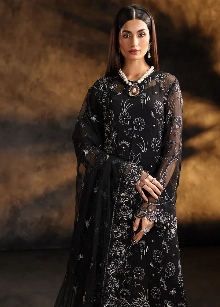 Sage By Rajbari Embroidered Chiffon Suit Unstitched 4 Piece RB24Sf D-08 Scintilla - Formal Collection