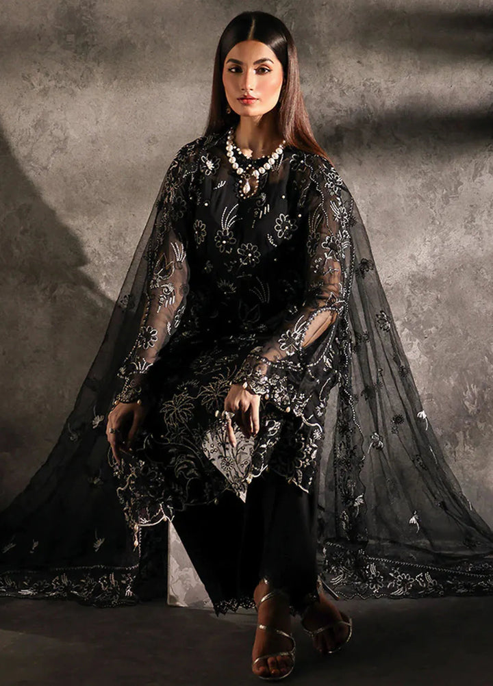 Sage By Rajbari Embroidered Chiffon Suit Unstitched 4 Piece RB24Sf D-08 Scintilla - Formal Collection