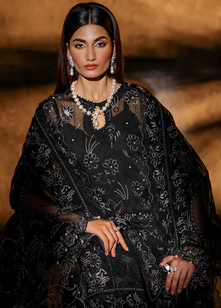 Sage By Rajbari Embroidered Chiffon Suit Unstitched 4 Piece RB24Sf D-08 Scintilla - Formal Collection