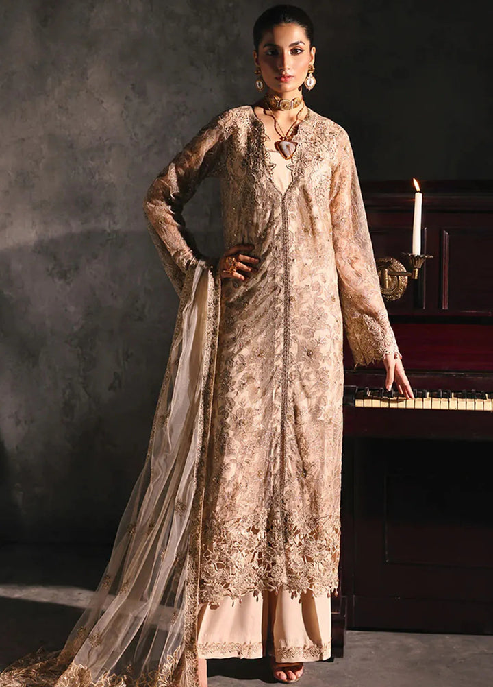 Sage By Rajbari Embroidered Net Suit Unstitched 4 Piece RB24Sf D-04 Verve - Formal Collection