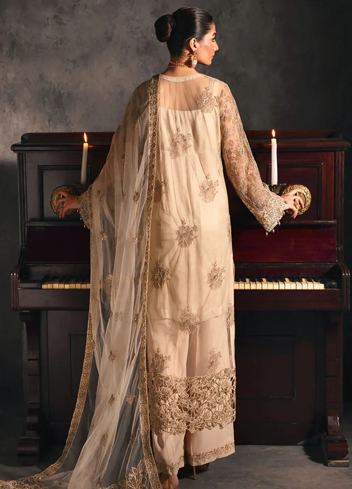 Sage By Rajbari Embroidered Net Suit Unstitched 4 Piece RB24Sf D-04 Verve - Formal Collection