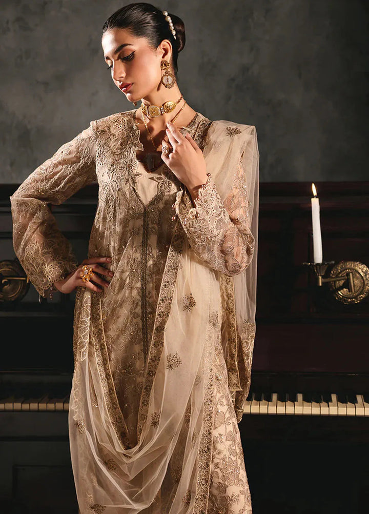 Sage By Rajbari Embroidered Net Suit Unstitched 4 Piece RB24Sf D-04 Verve - Formal Collection