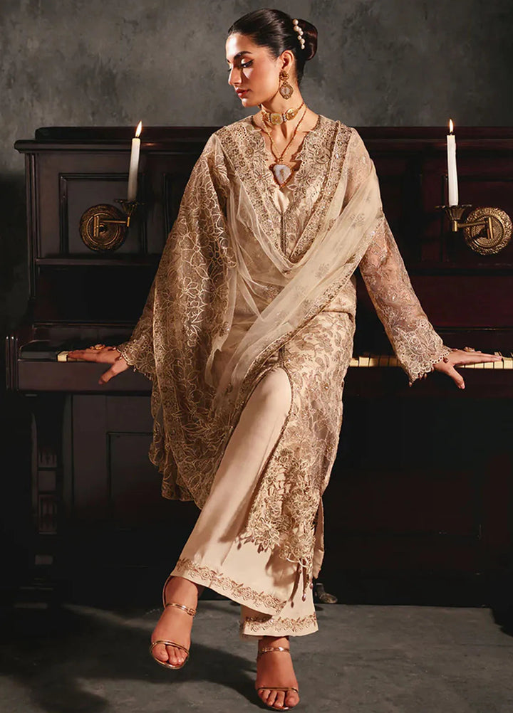 Sage By Rajbari Embroidered Net Suit Unstitched 4 Piece RB24Sf D-04 Verve - Formal Collection