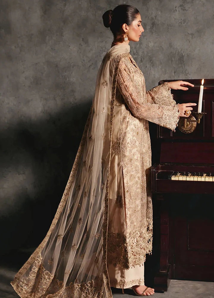 Sage By Rajbari Embroidered Net Suit Unstitched 4 Piece RB24Sf D-04 Verve - Formal Collection