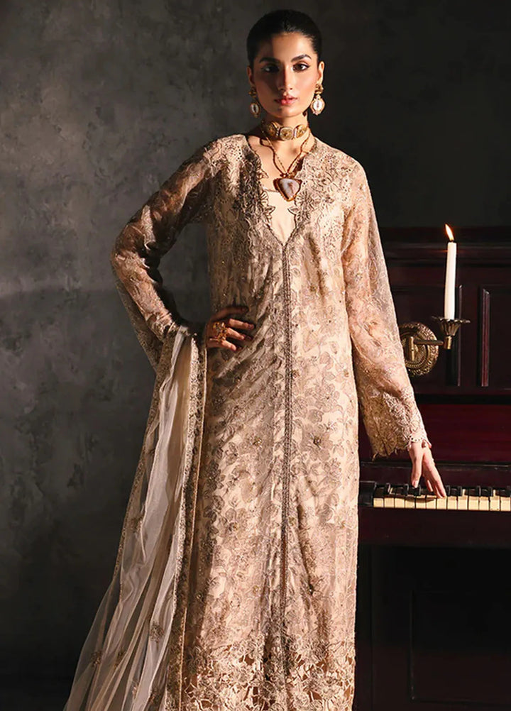 Sage By Rajbari Embroidered Net Suit Unstitched 4 Piece RB24Sf D-04 Verve - Formal Collection