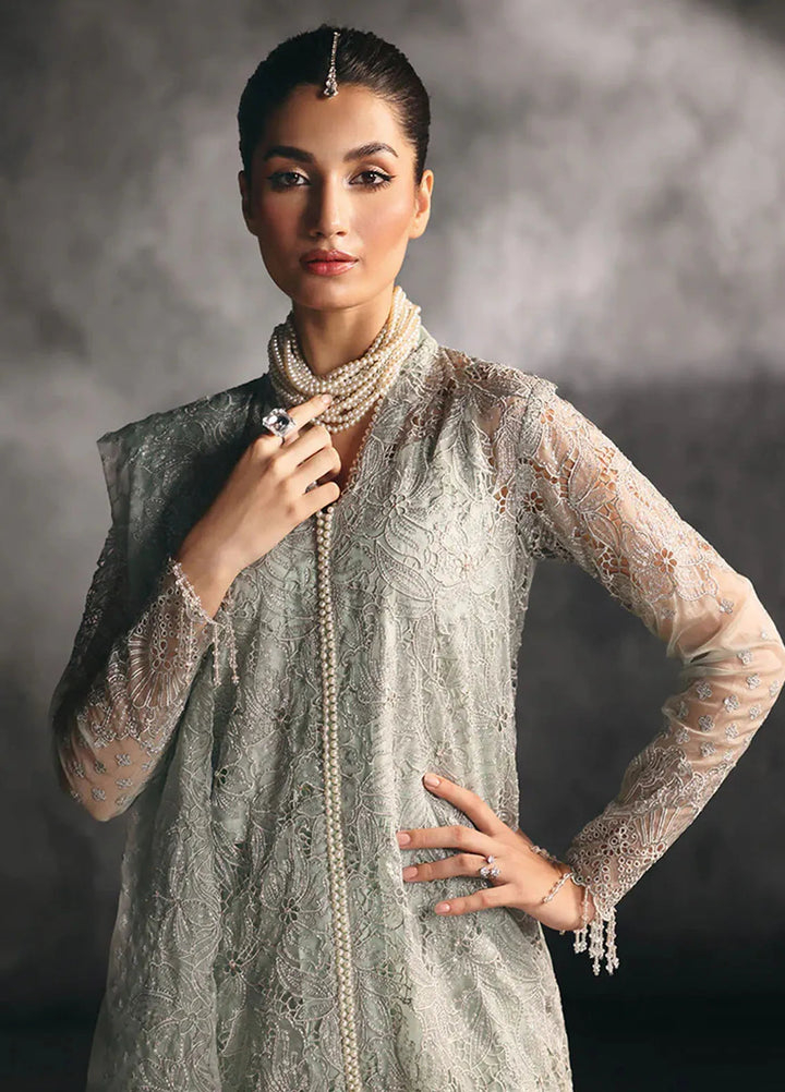 Sage By Rajbari Embroidered Organza Suit Unstitched 4 Piece RB24Sf D-03 Astoria - Formal Collection