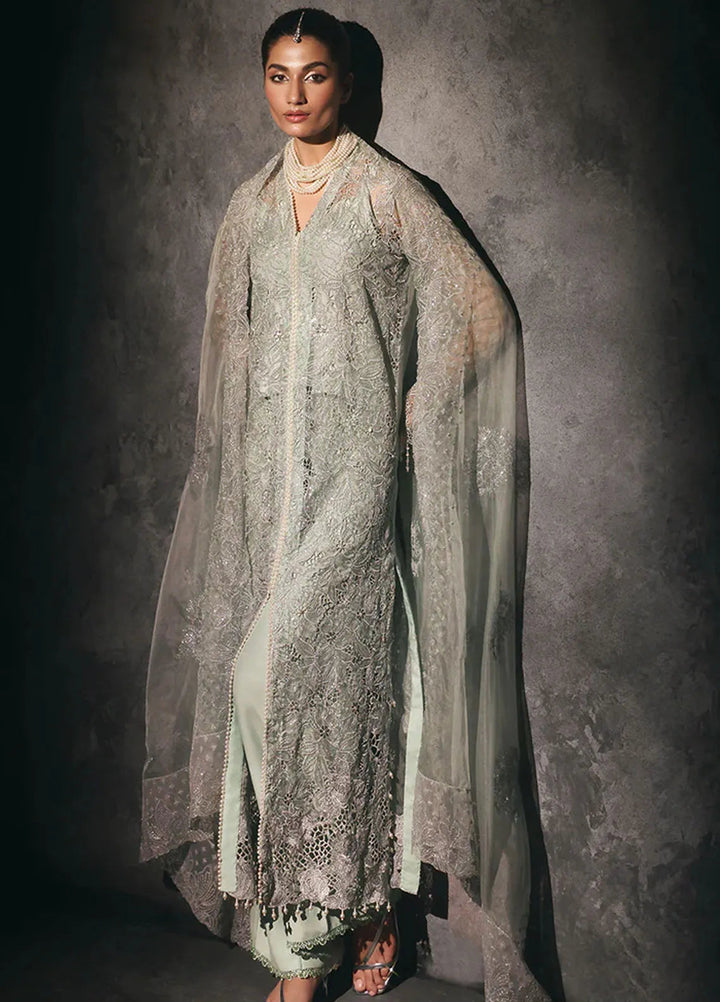 Sage By Rajbari Embroidered Organza Suit Unstitched 4 Piece RB24Sf D-03 Astoria - Formal Collection