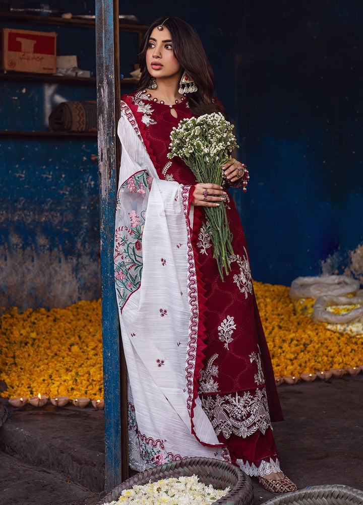 Sahakari by Sahane Embroidered Lawn Suits Unstitched 3 Piece SNE24SK CT-10001 Gulaab - Summer Collection