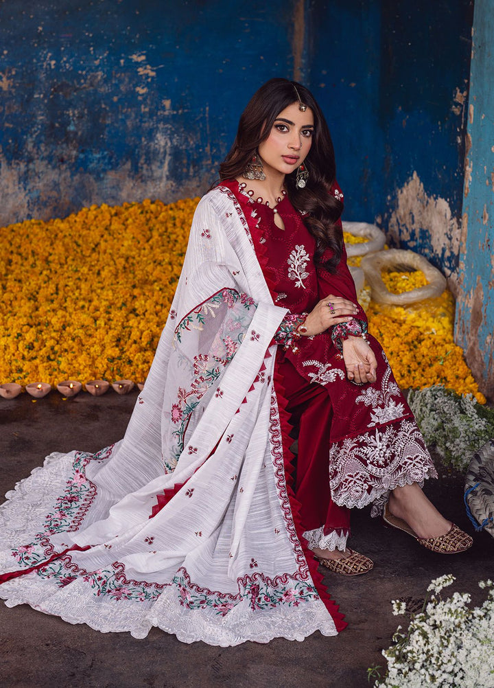 Sahakari by Sahane Embroidered Lawn Suits Unstitched 3 Piece SNE24SK CT-10001 Gulaab - Summer Collection