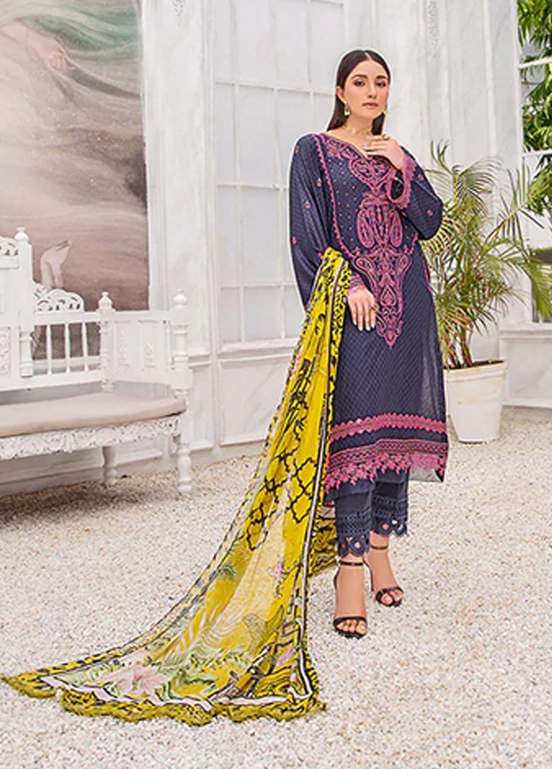Haye Dil by Sahane Embroidered Organza Suits Unstitched 3 Piece SNE25HD CT 29001 Layers of Dream - Formals Collection