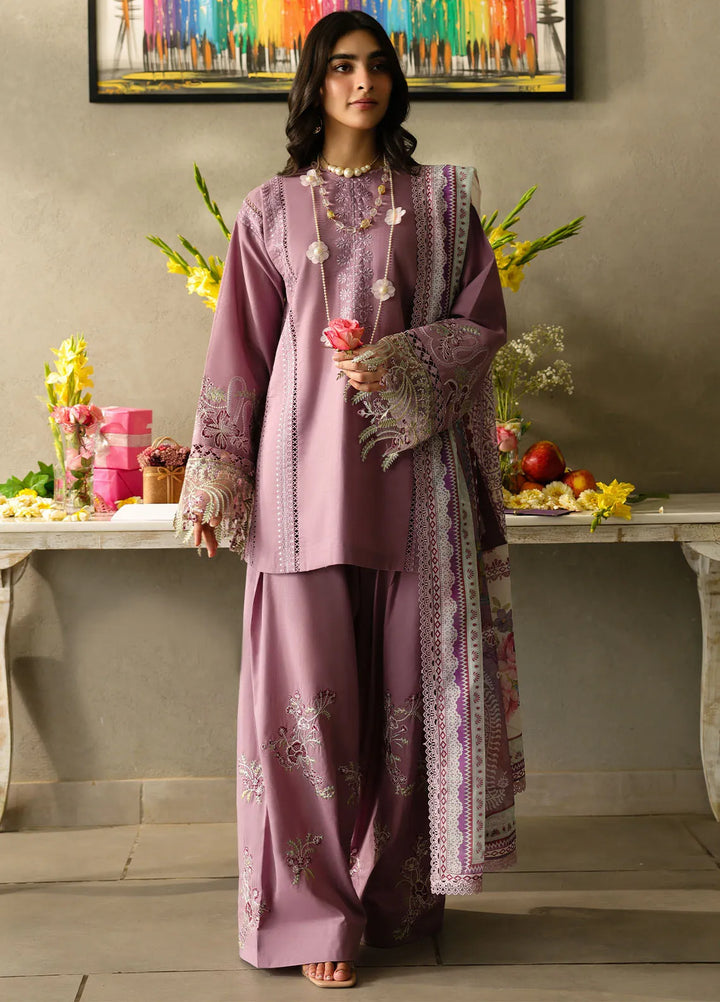 Sahane Embroidered Lawn Suits Unstitched 3 Piece SNE25IL CT-21003 Lilaia - Summer Collection