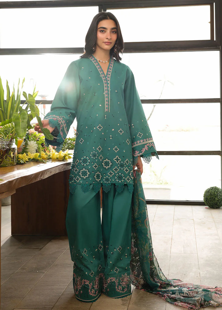 Sahane Embroidered Lawn Suits Unstitched 3 Piece SNE25IL CT-21004 Ameta - Summer Collection