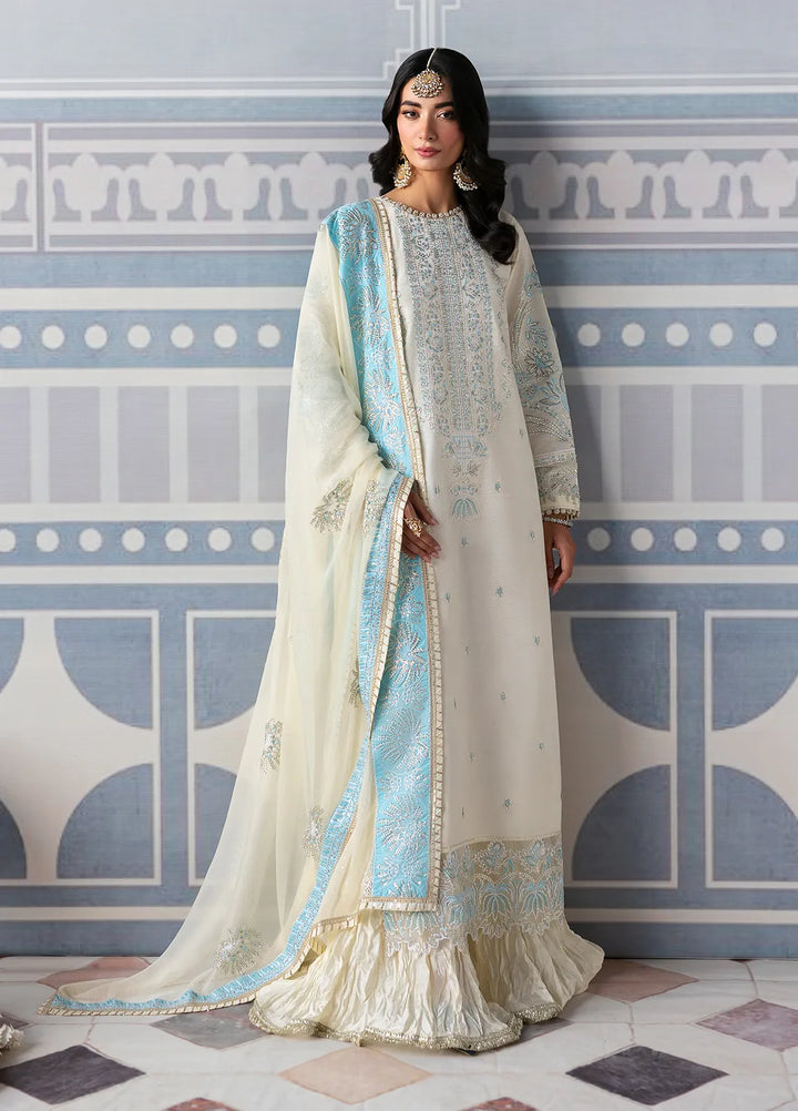Sahane Embroidered Raw Silk Suits Unstitched 3 Piece SNE24TG TSG-03 Glow - Festive Collection