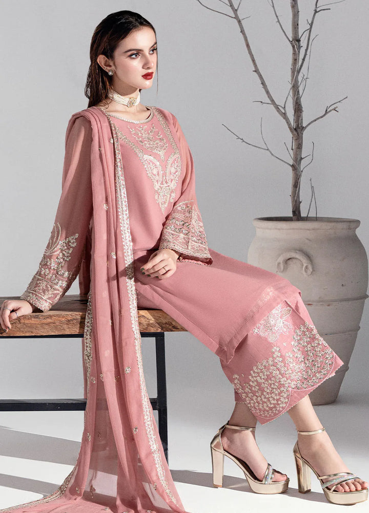 Sahane Pret Embroidered Chiffon 3 Piece Suit ME-02 Clio
