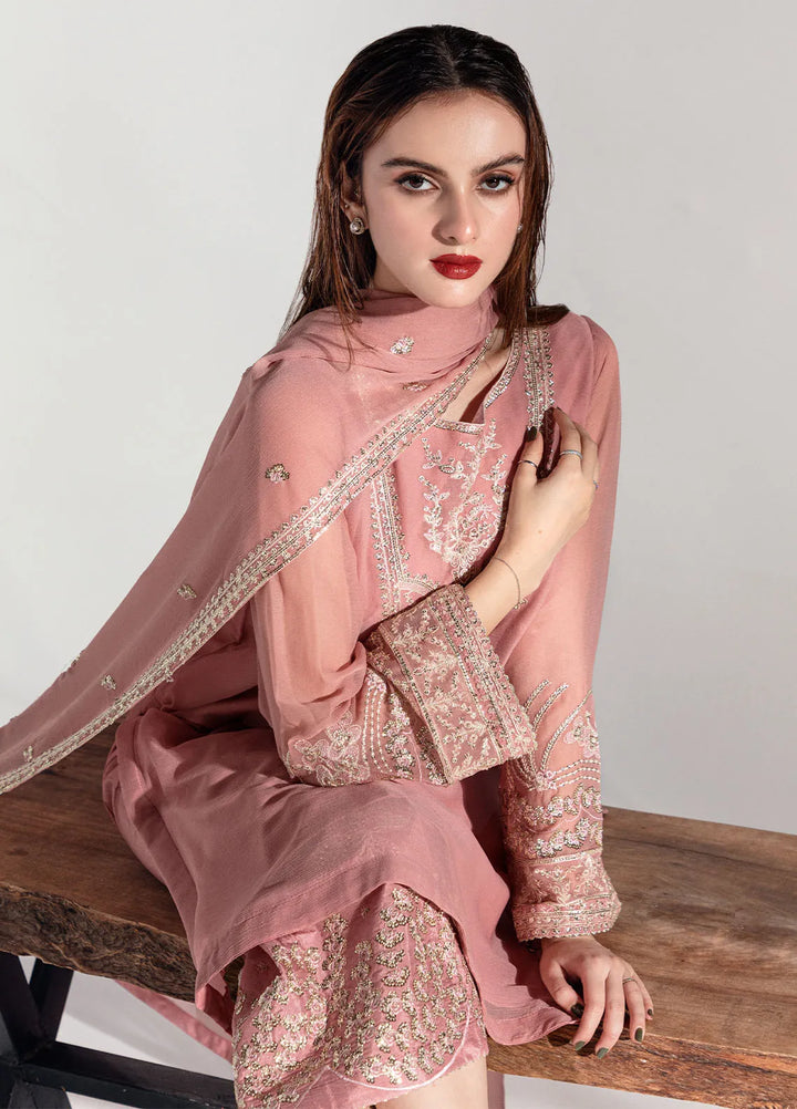 Sahane Pret Embroidered Chiffon 3 Piece Suit ME-02 Clio