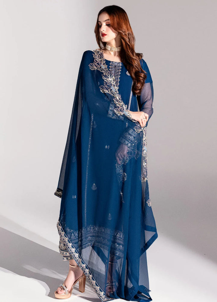 Sahane Pret Embroidered Chiffon 3 Piece Suit ME-03 Myrto