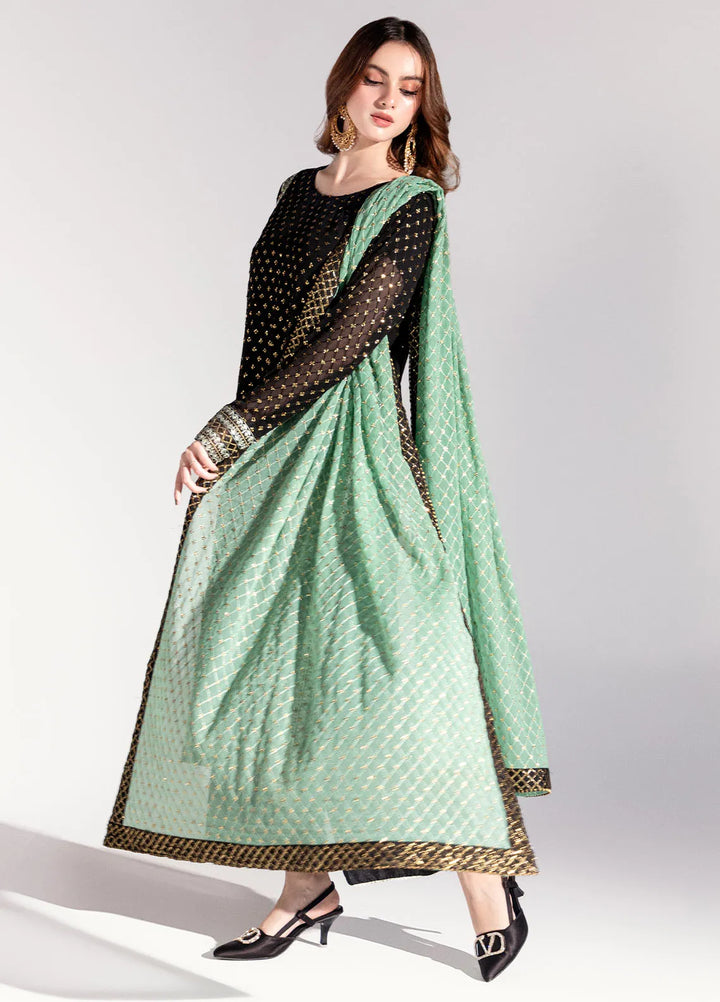 Sahane Pret Embroidered Chiffon 3 Piece Suit ME-04 Nyx