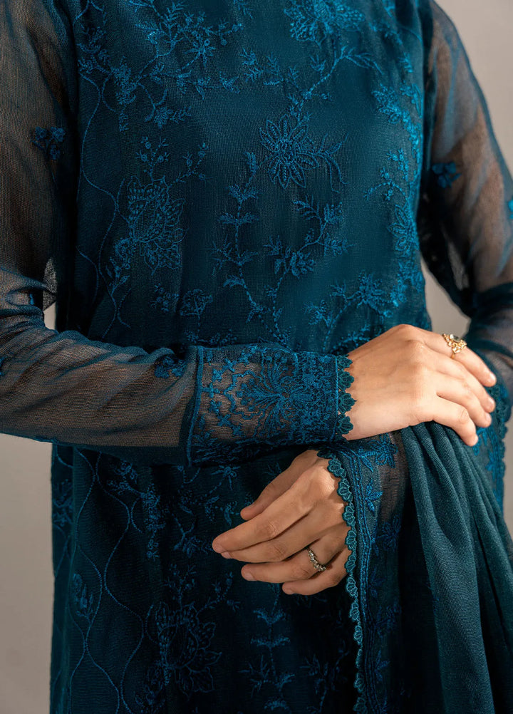 Sahane Pret Embroidered Cotton Net 3 Piece Suit ME 24004 Calla