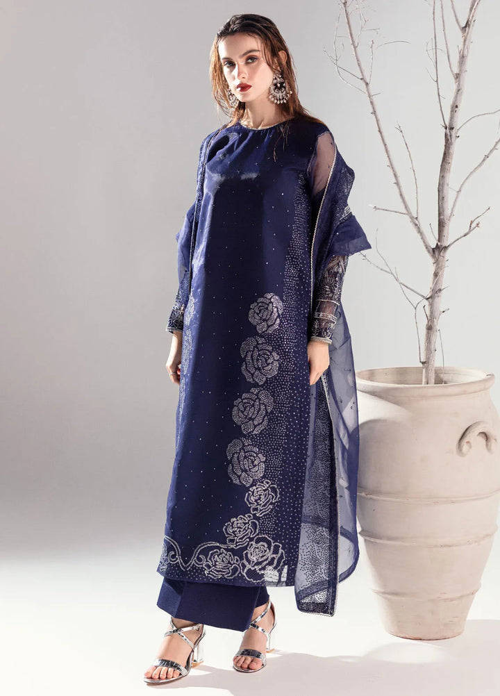 Sahane Pret Embroidered Organza 3 Piece Suit ME-06 Elektra