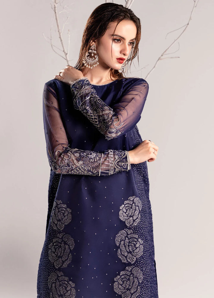 Sahane Pret Embroidered Organza 3 Piece Suit ME-06 Elektra