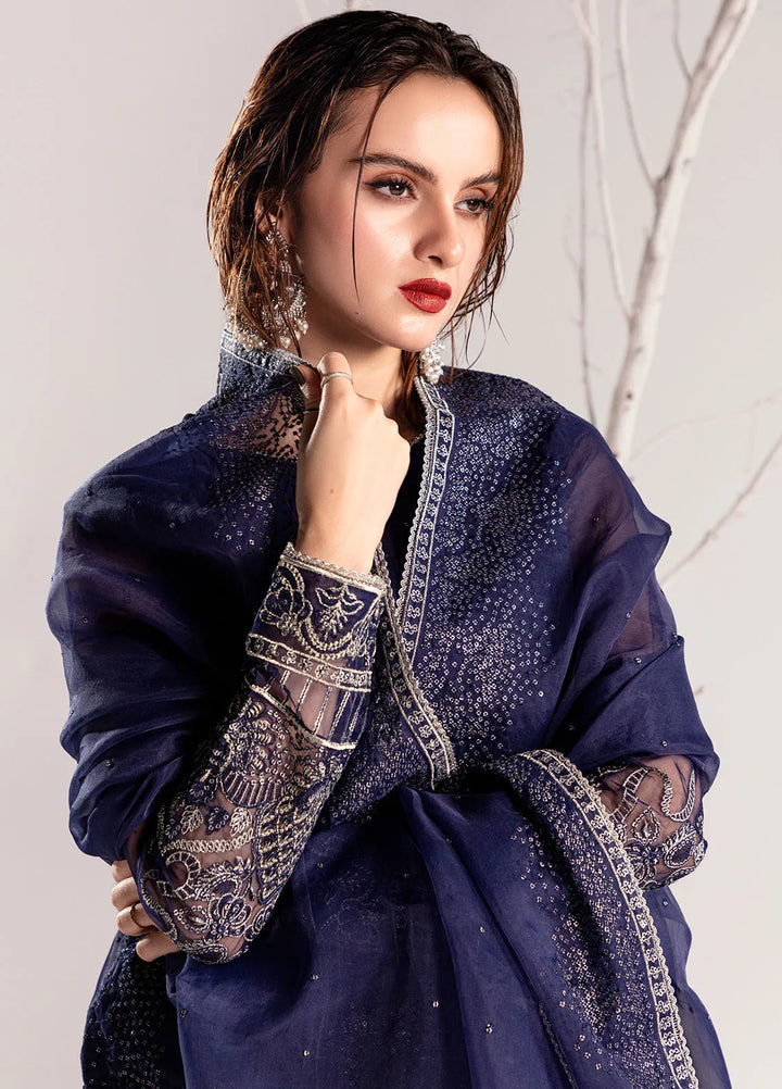 Sahane Pret Embroidered Organza 3 Piece Suit ME-06 Elektra