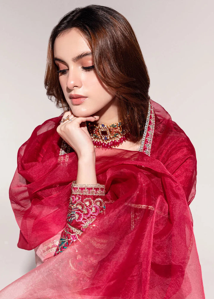 Sahane Pret Embroidered Raw Silk 3 Piece Suit ME-05 Eris