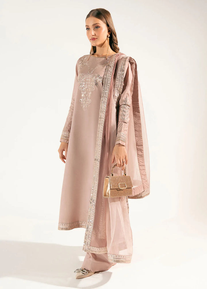Sahane Pret Embroidered Raw Silk 3 Piece Suit ME 24005 Pelin