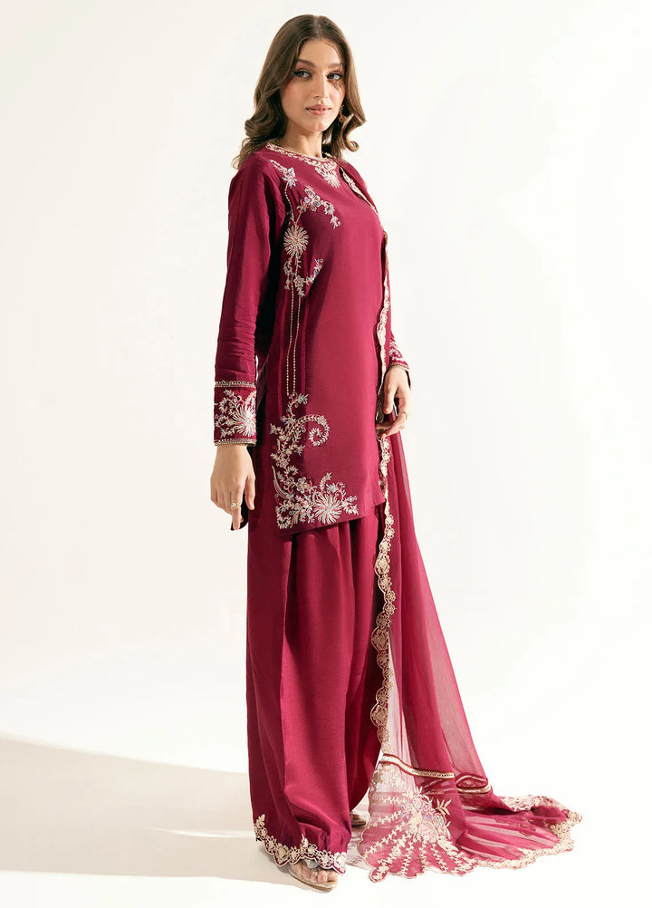 Sahane Pret Embroidered Raw Silk 3 Piece Suit ME 24008 Camilla