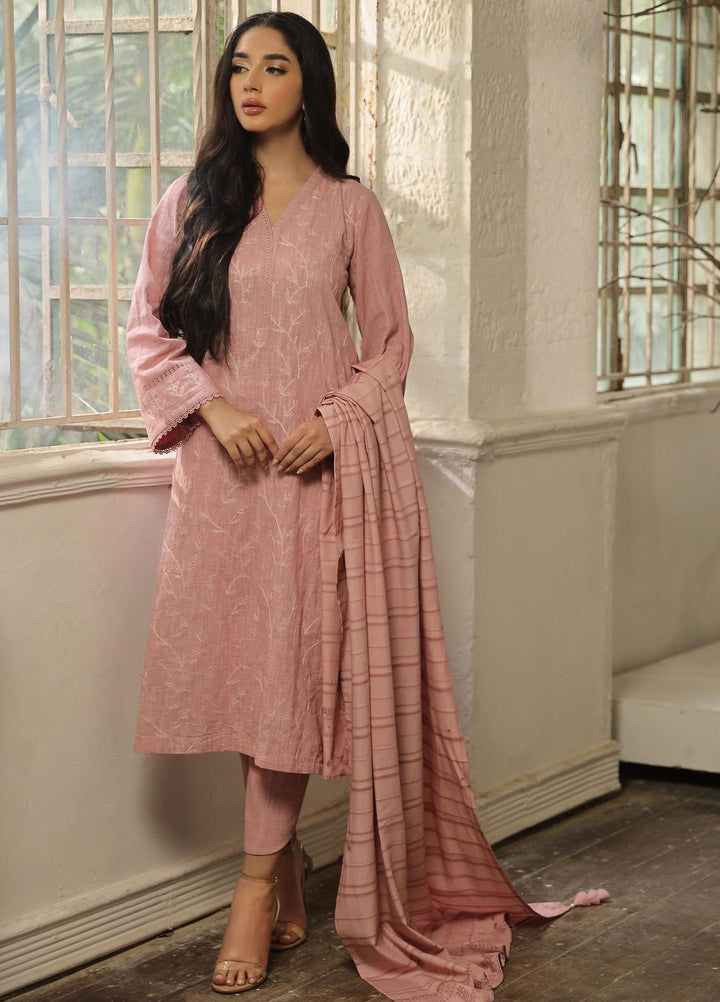 Sahar Embroidered Cross Hatch Suits Unstitched 3 Piece SHR23CH SD-V2-23-04 - Winter Collection