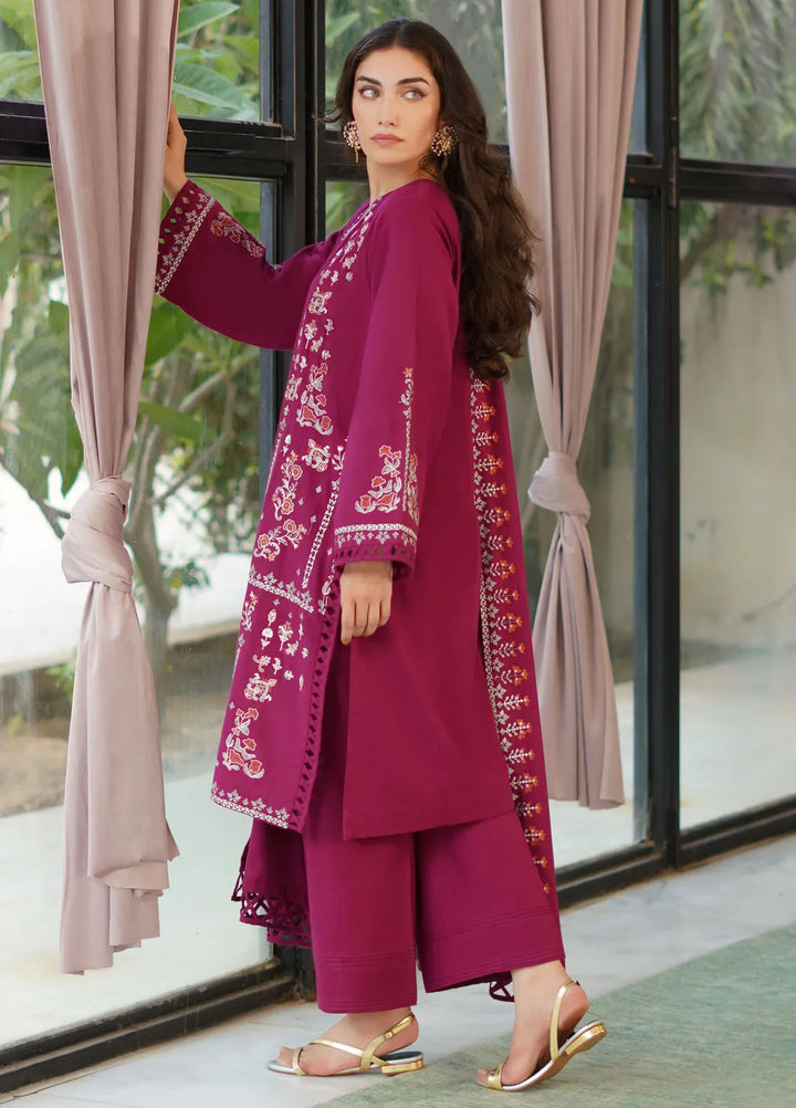 Sahar Embroidered Khaddar Suit Unstitched 3 Piece SHR24A EDK-24-V2-01 - Winter Collection