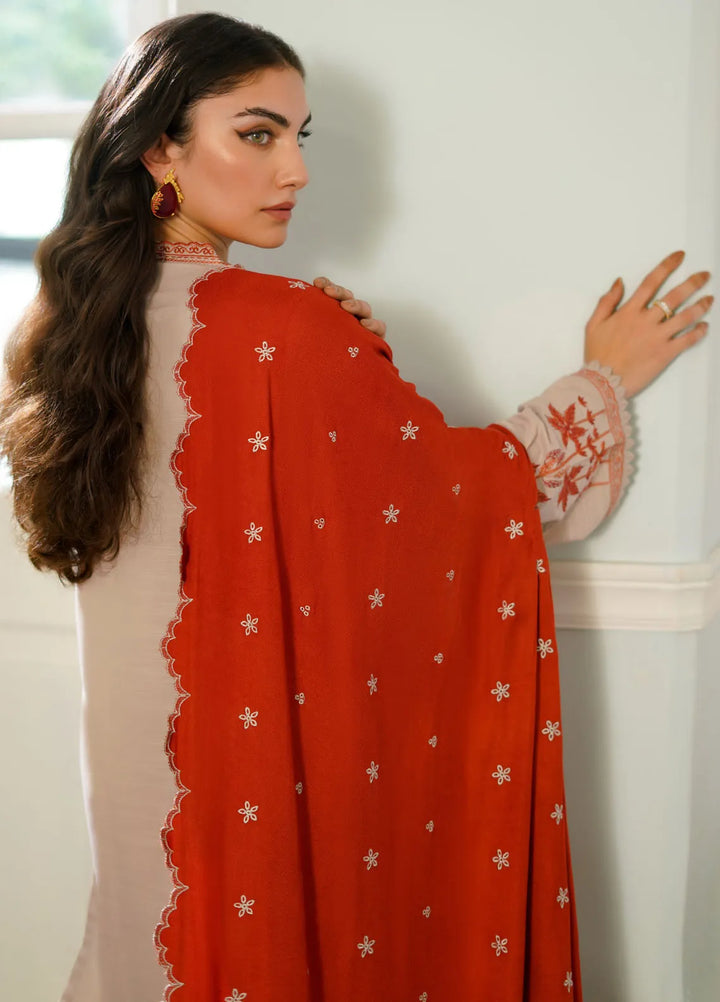 Sahar Embroidered Khaddar Suit Unstitched 3 Piece SHR24A EDK-24-V2-05 - Winter Collection