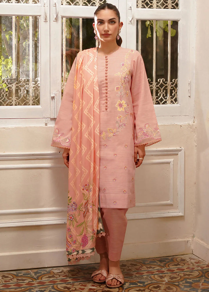 Sahar Embroidered Khaddar Suit Unstitched 3 Piece SHR24A EKH-24-V2-01 - Winter Collection