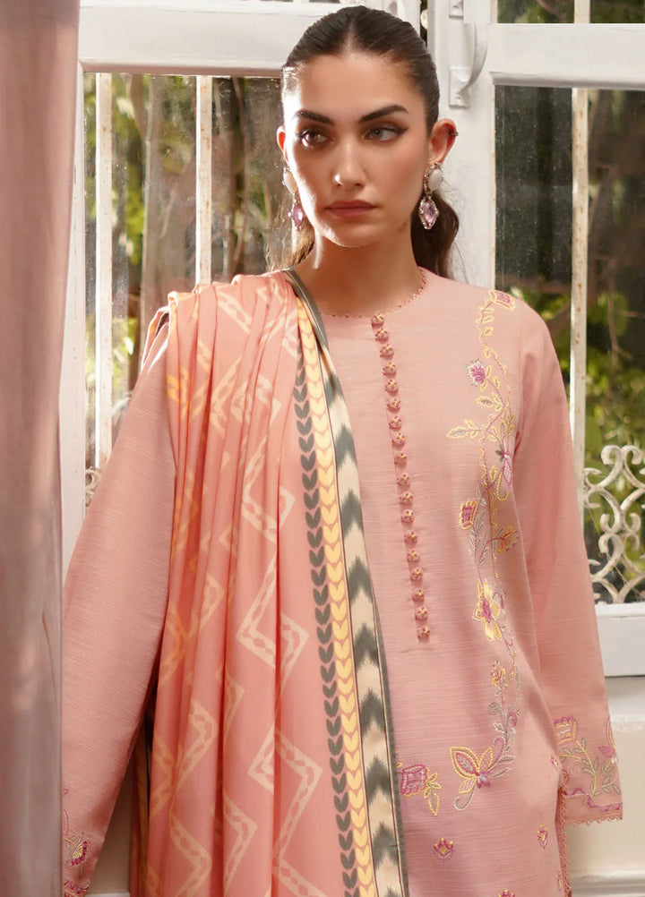 Sahar Embroidered Khaddar Suit Unstitched 3 Piece SHR24A EKH-24-V2-01 - Winter Collection
