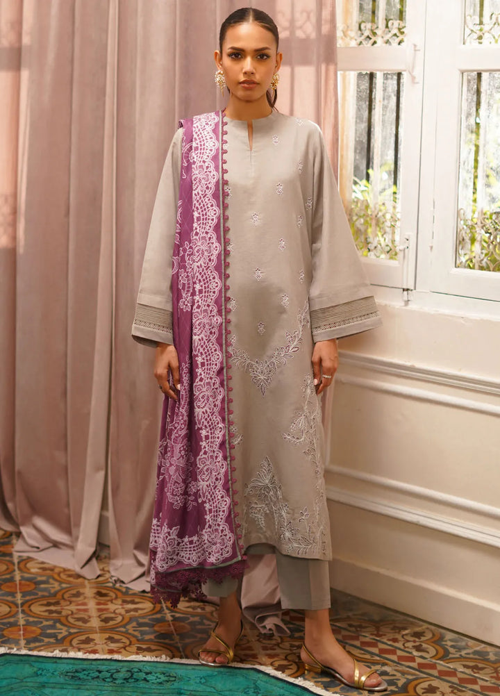 Sahar Embroidered Khaddar Suit Unstitched 3 Piece SHR24A EKH-24-V2-05 - Winter Collection