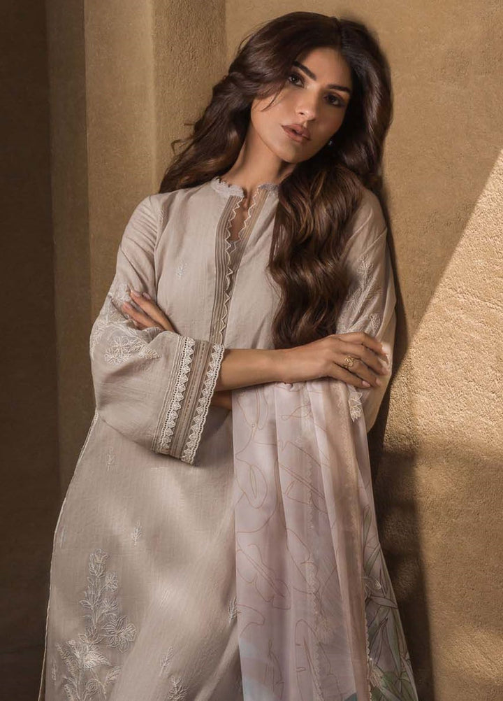Sahar Embroidered Lawn Suit Unstitched 3 Piece SHR24LS S24-TL-L1-05 - Spring Summer Collection