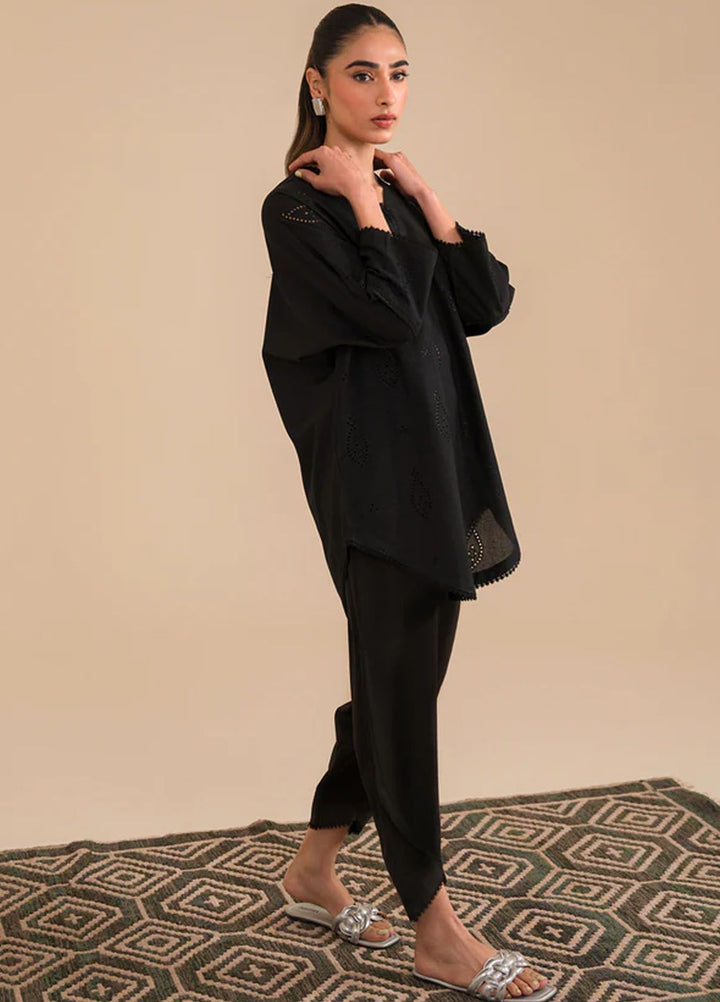 Sahar Pret Casual Cambric 2 Piece Suit SSFE23-02 Raven