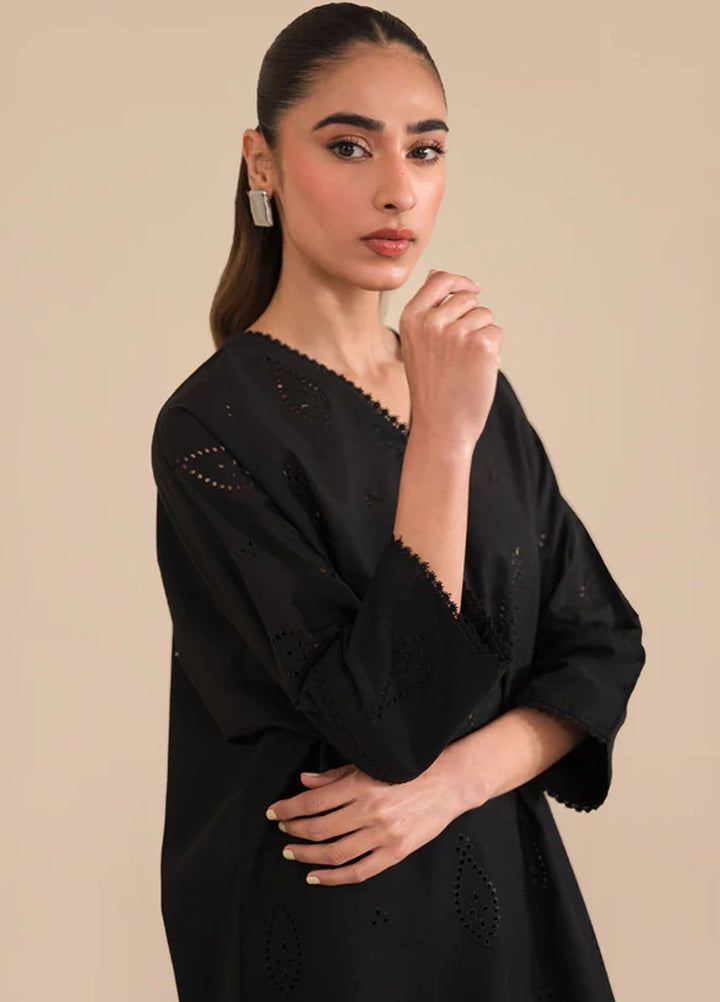 Sahar Pret Casual Cambric 2 Piece Suit SSFE23-02 Raven