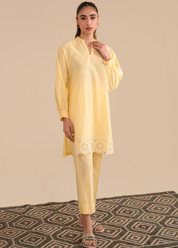 Sahar Pret Casual Cambric 2 Piece Suit SSFE23-05 Saffron Glow