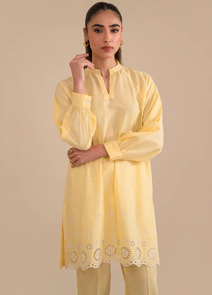 Sahar Pret Casual Cambric 2 Piece Suit SSFE23-05 Saffron Glow