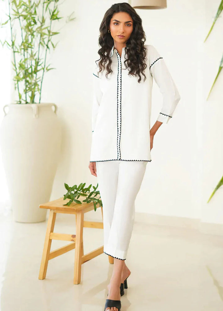 Sahar Pret Casual Cambric 2 Piece Suit SSMCS-RR-09 Polar Posh