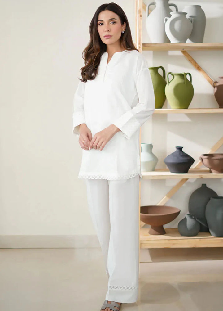 Sahar Pret Casual Dobby Jacquard 2 Piece Suit SSMCS-RK-03 Glacier