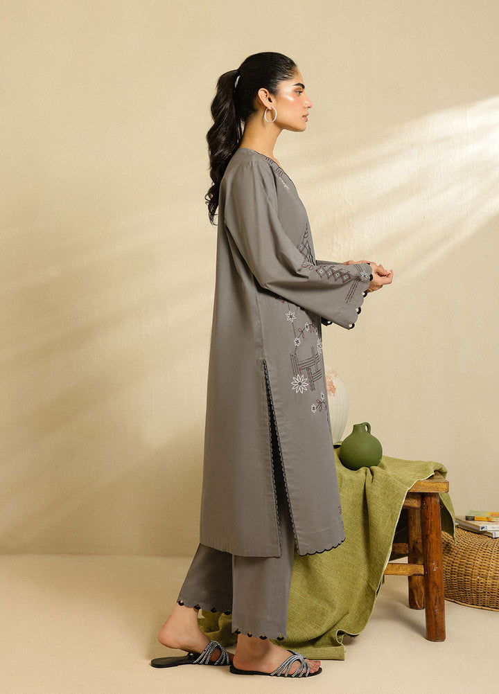 Sahar Pret Embroidered Cambric 2 Piece Suit Moonlit Peony