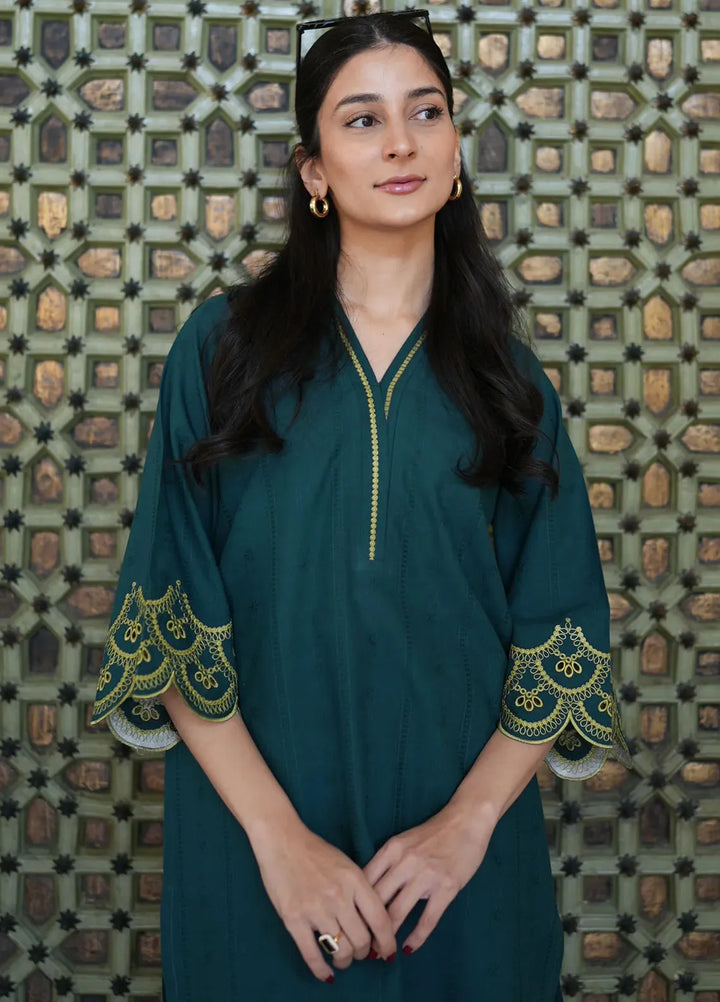 Sahar Pret Embroidered Jacquard 2 Piece Suit Meadowscape