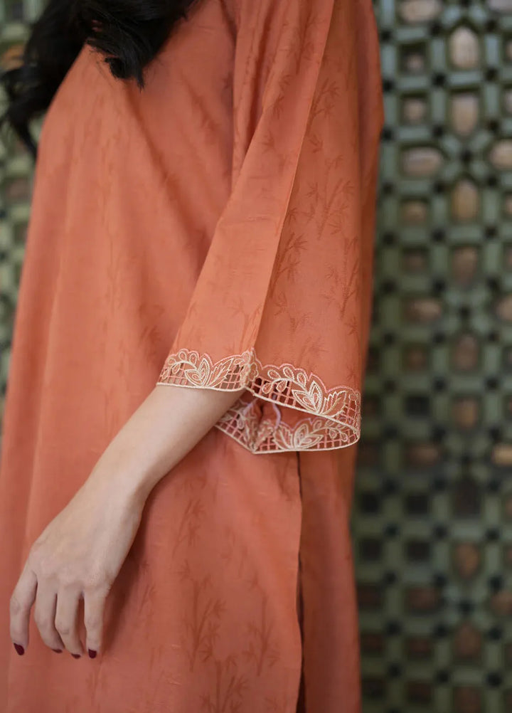 Sahar Pret Embroidered Jacquard 2 Piece Suit Rustic Reverie